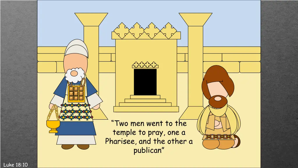 two men went to the temple to pray one a pharisee