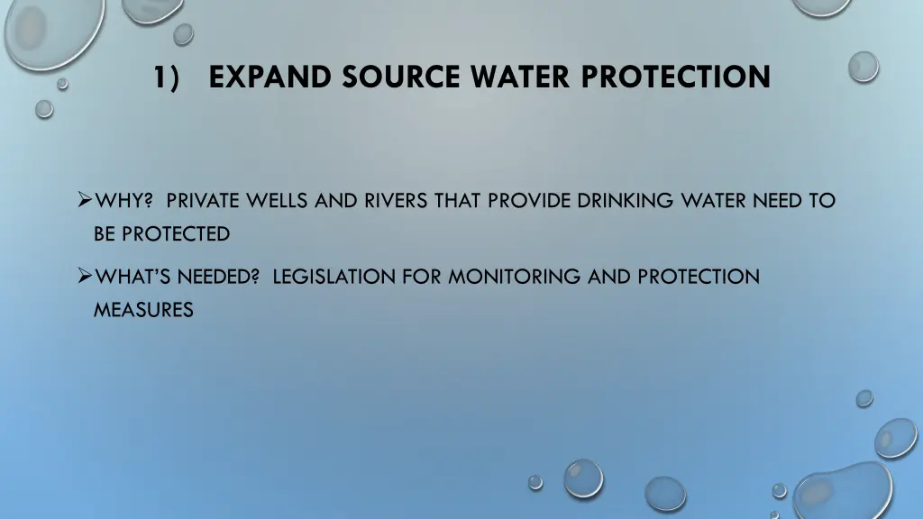 1 expand source water protection