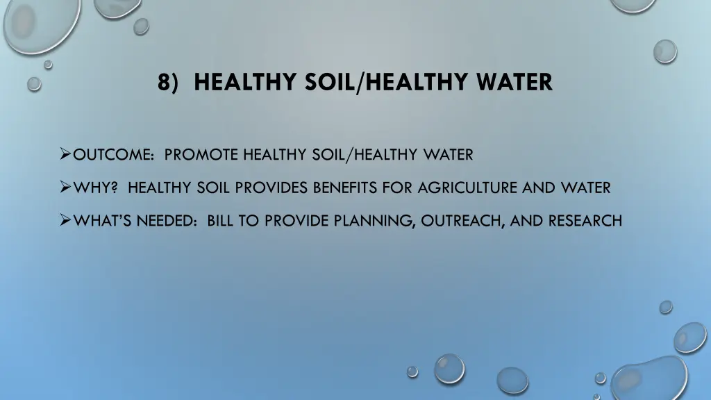 8 healthy soil healthy water
