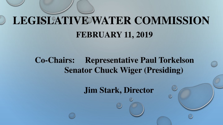 legislative water commission february 11 2019