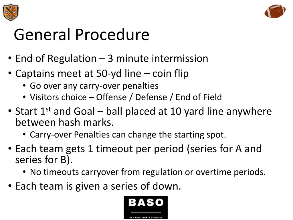general procedure