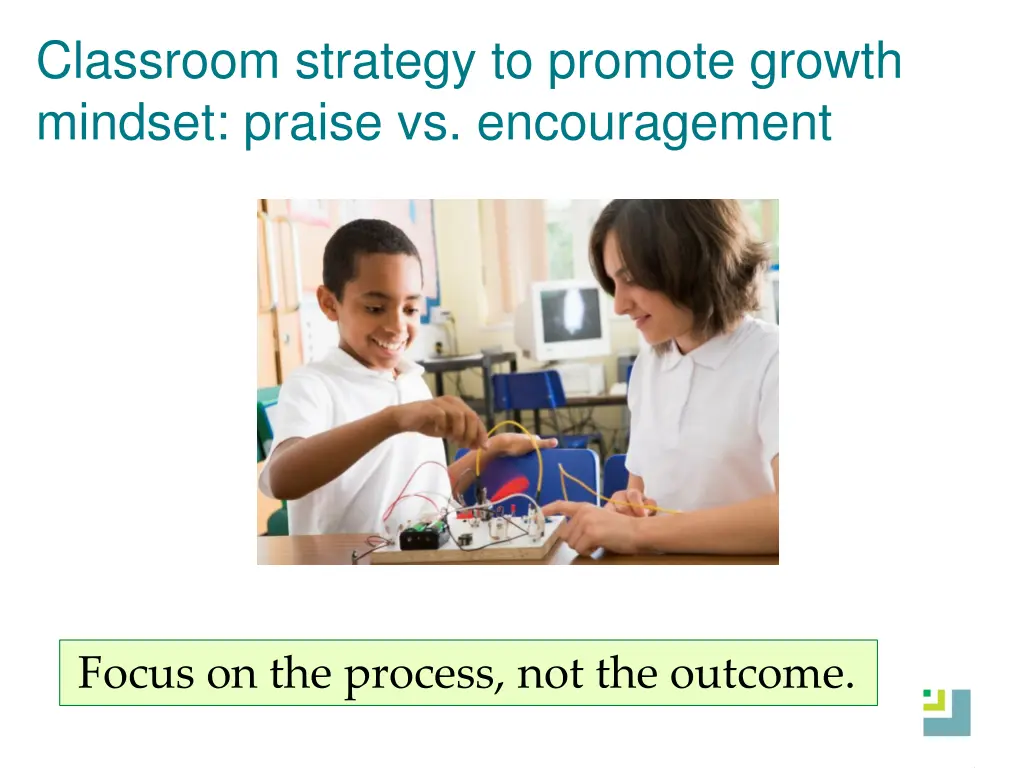 classroom strategy to promote growth mindset