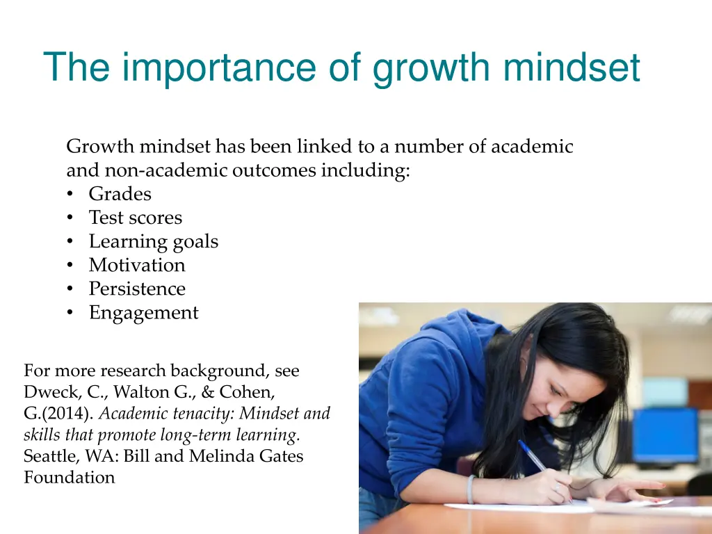 the importance of growth mindset