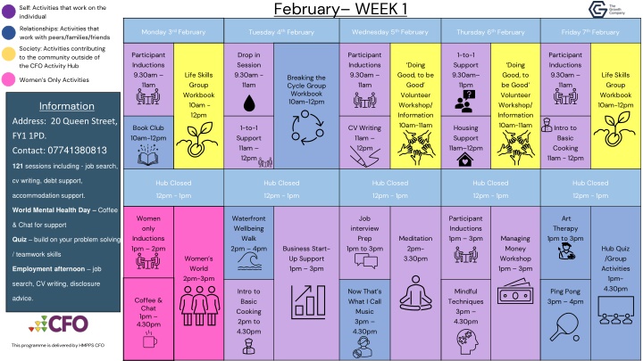 february week 1