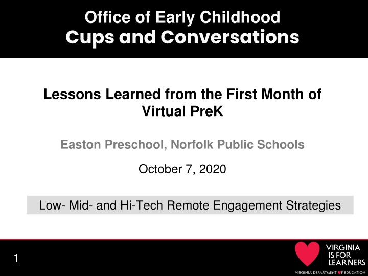 office of early childhood cups and conversations