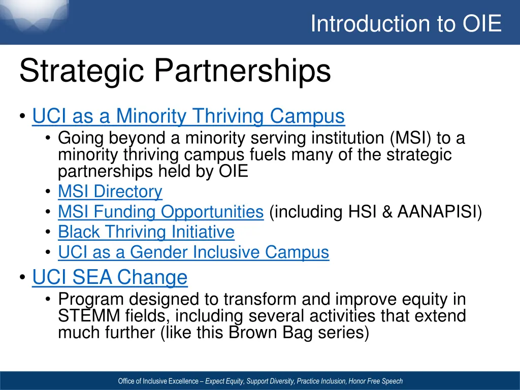 introduction to oie 3