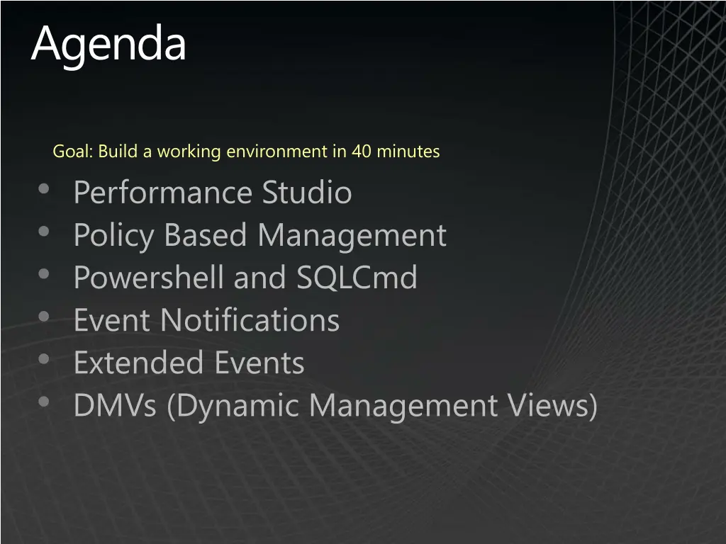 agenda