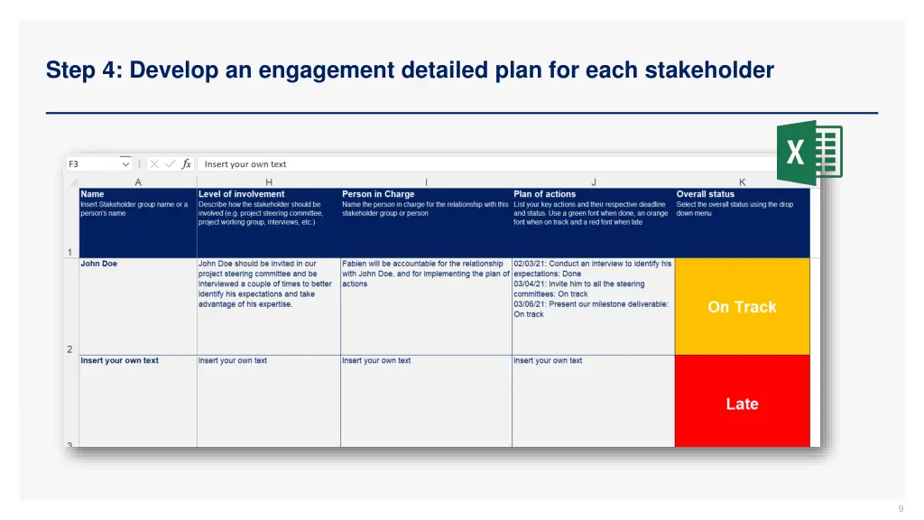 step 4 develop an engagement detailed plan