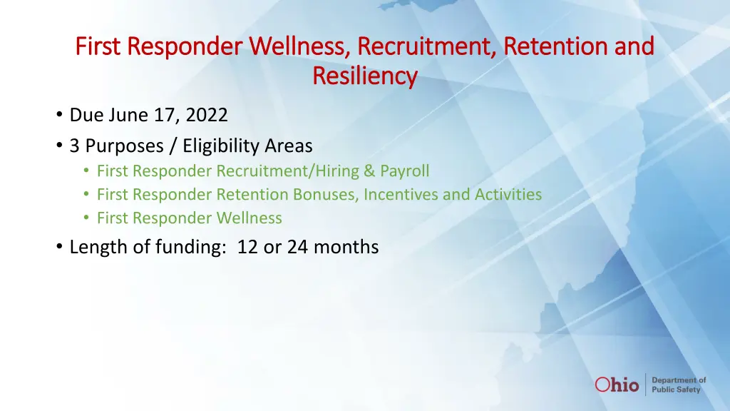 first responder wellness recruitment retention