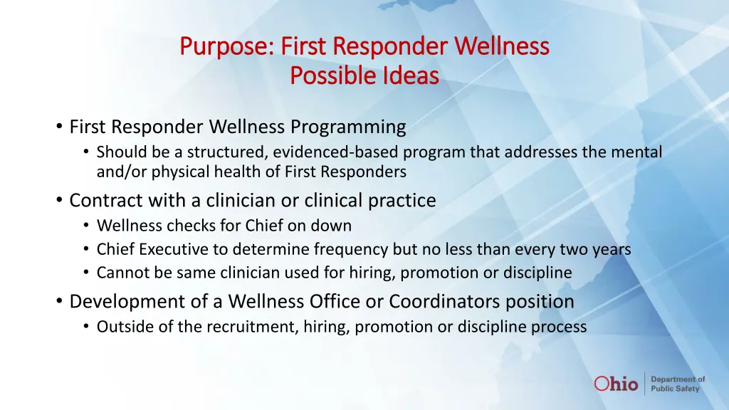 purpose first responder wellness purpose first