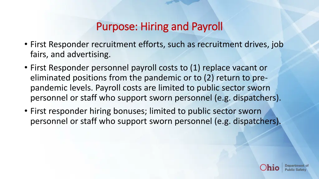 purpose hiring and payroll purpose hiring
