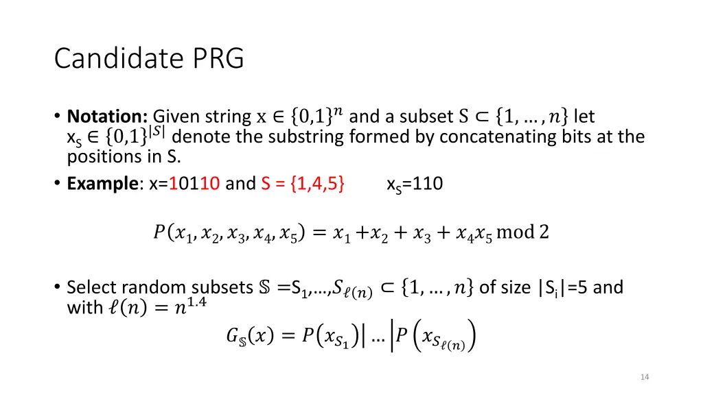 candidate prg