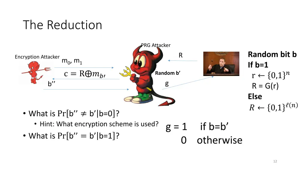 the reduction