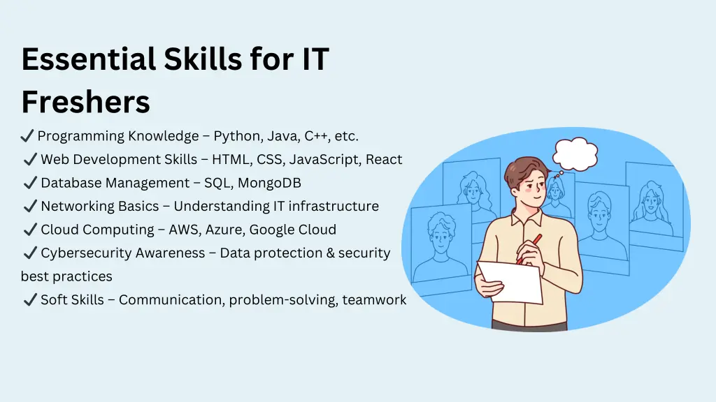 essential skills for it freshers
