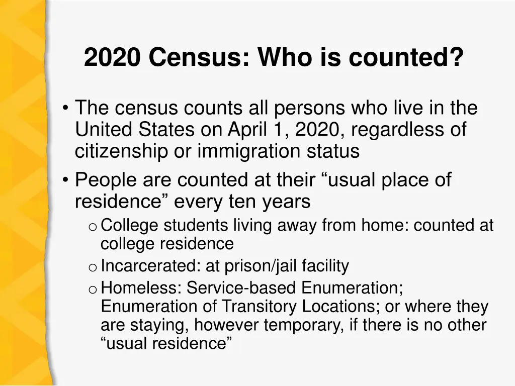 2020 census who is counted