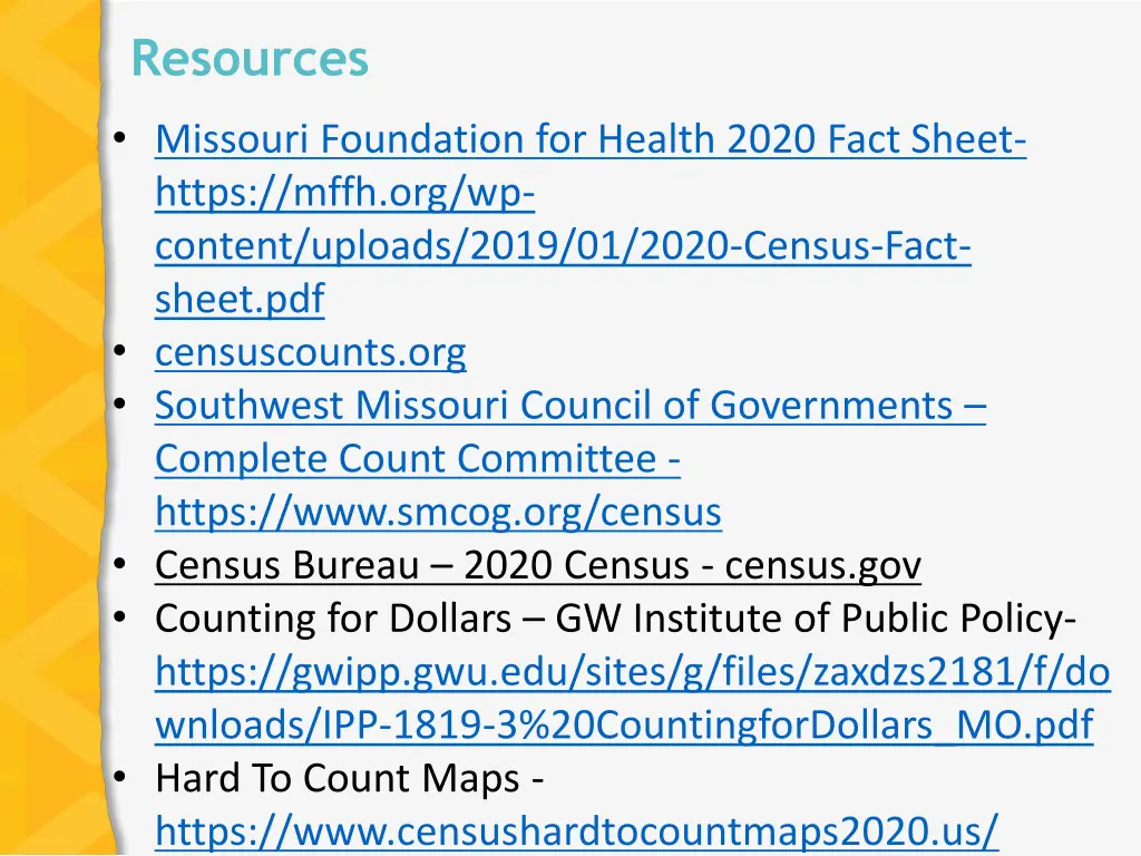 resources