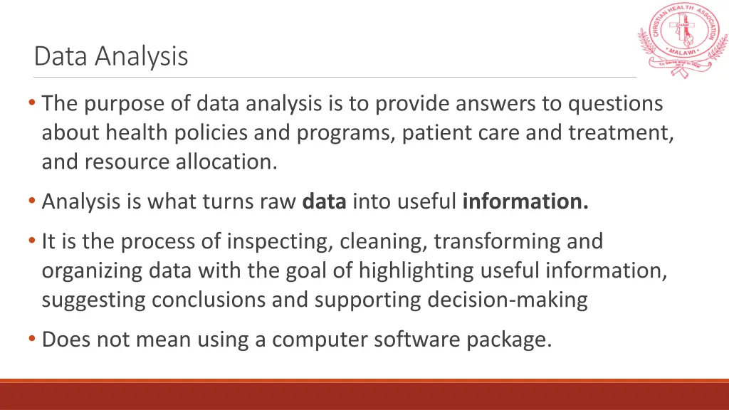 data analysis