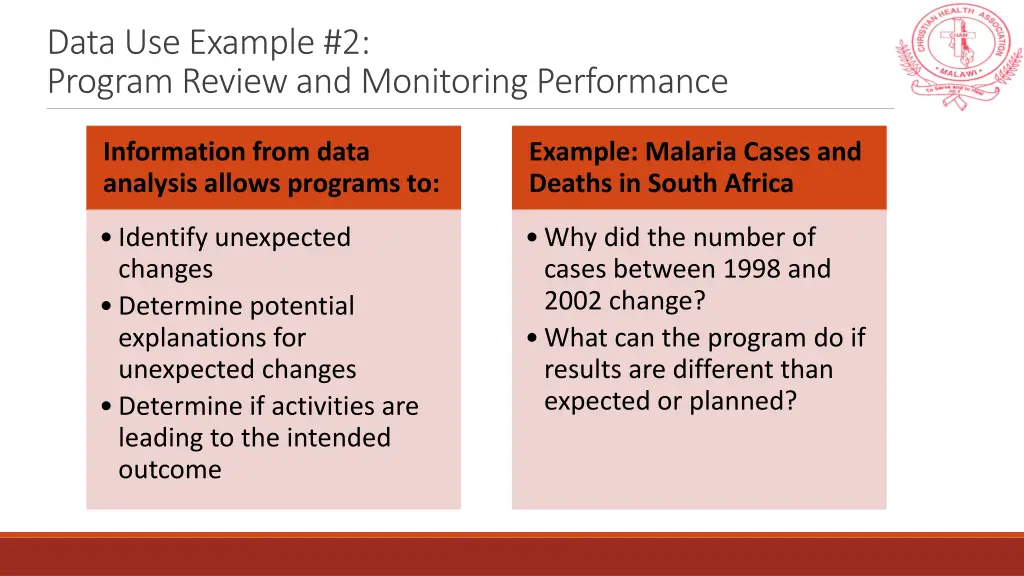 data use example 2 program review and monitoring