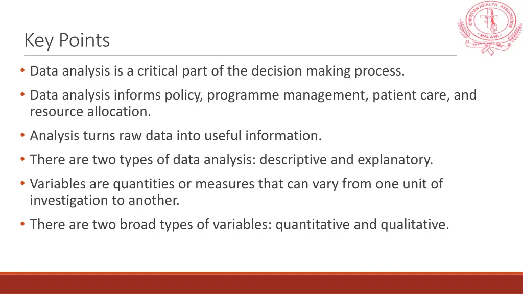 key points
