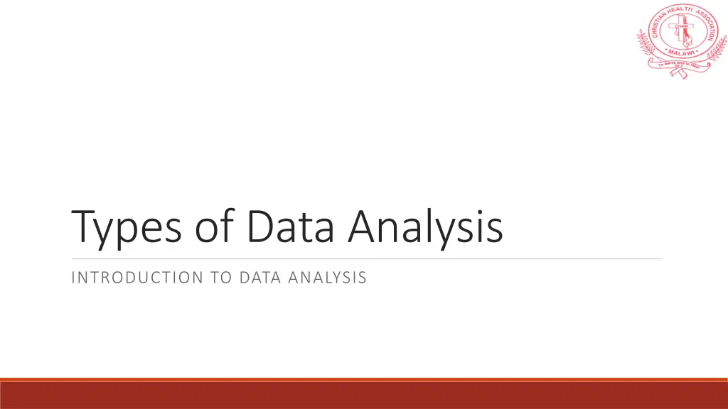types of data analysis