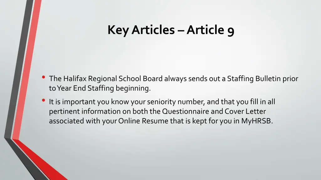 key articles article 9 1