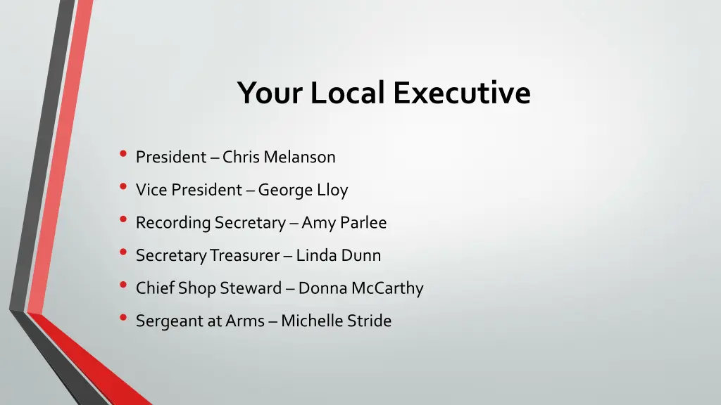 your local executive