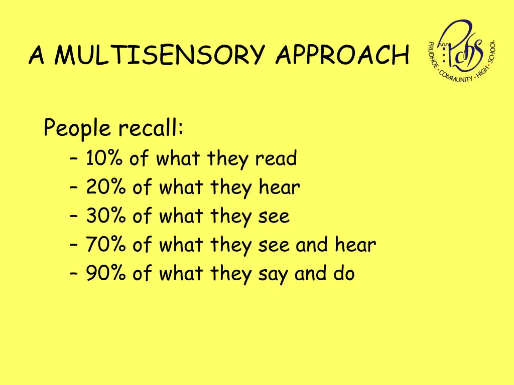 a multisensory approach