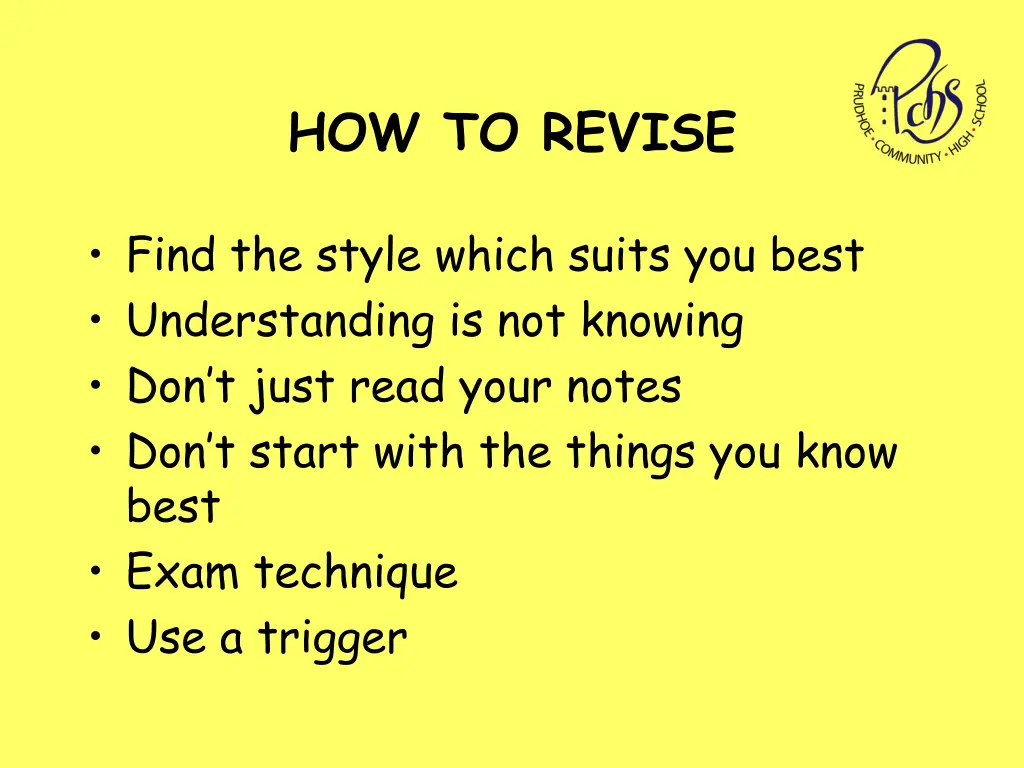 how to revise