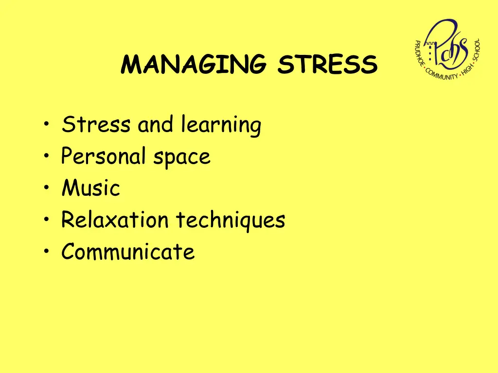 managing stress