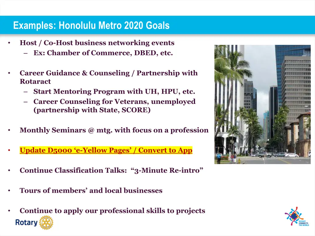 examples honolulu metro 2020 goals