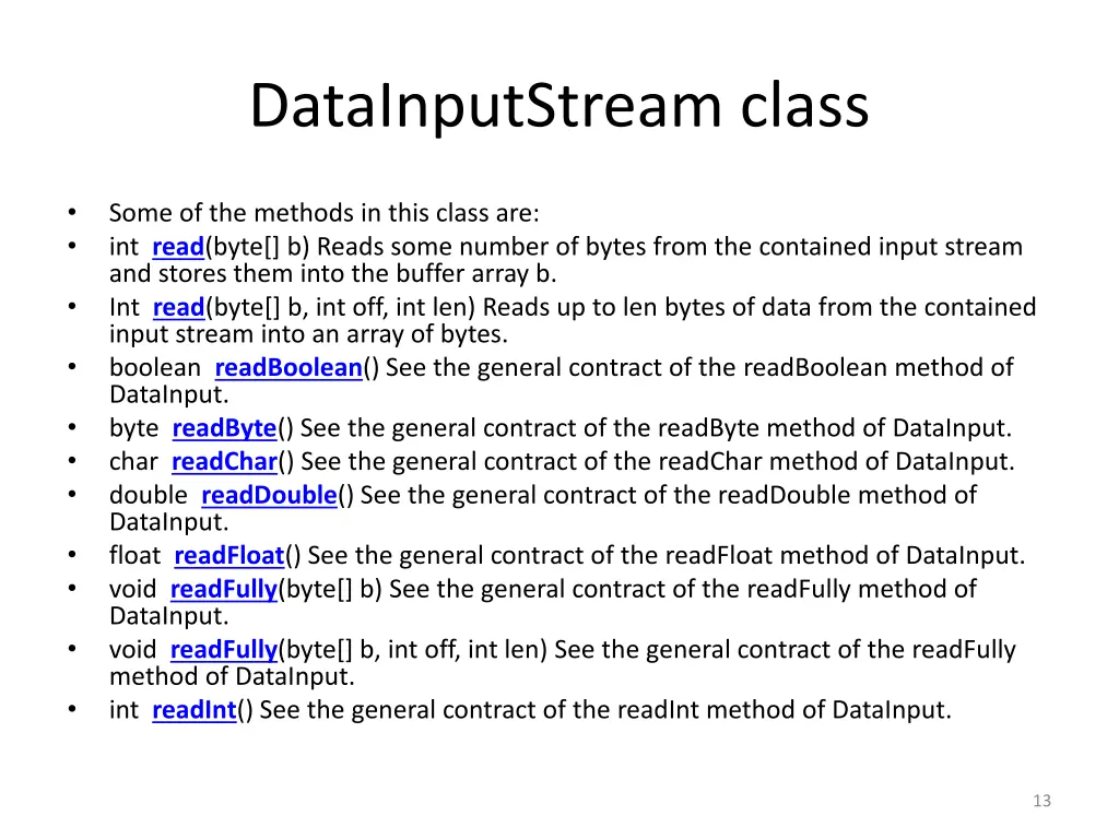 datainputstream class 1
