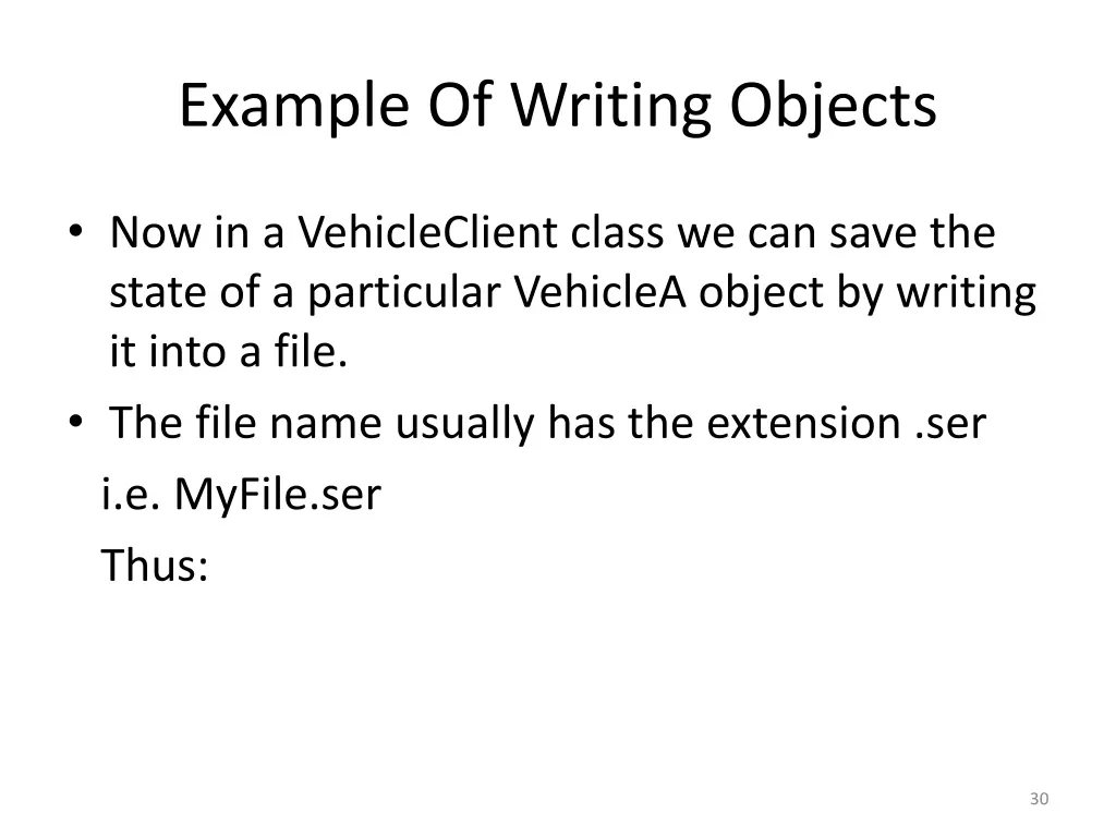 example of writing objects 1