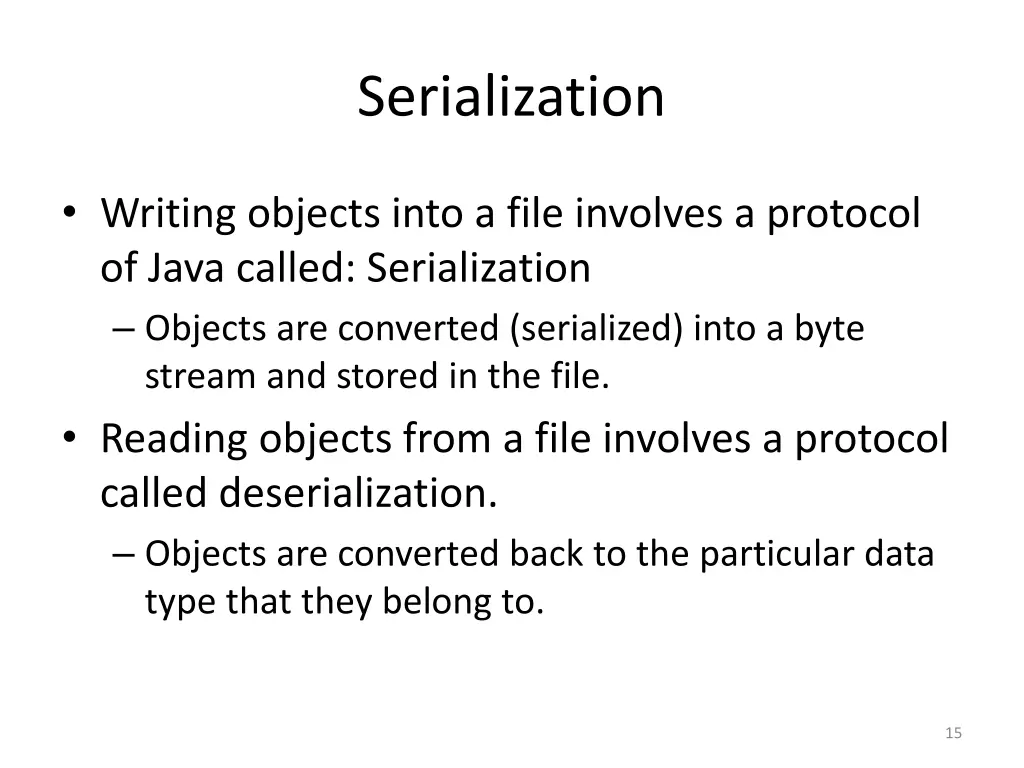 serialization 1