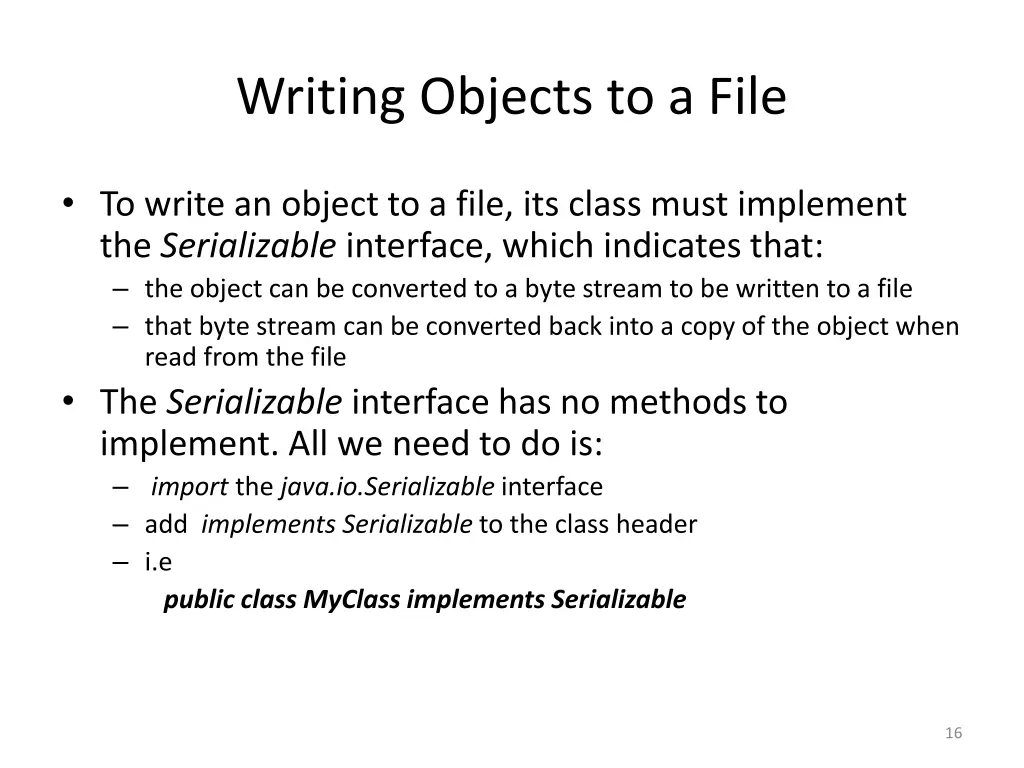 writing objects to a file