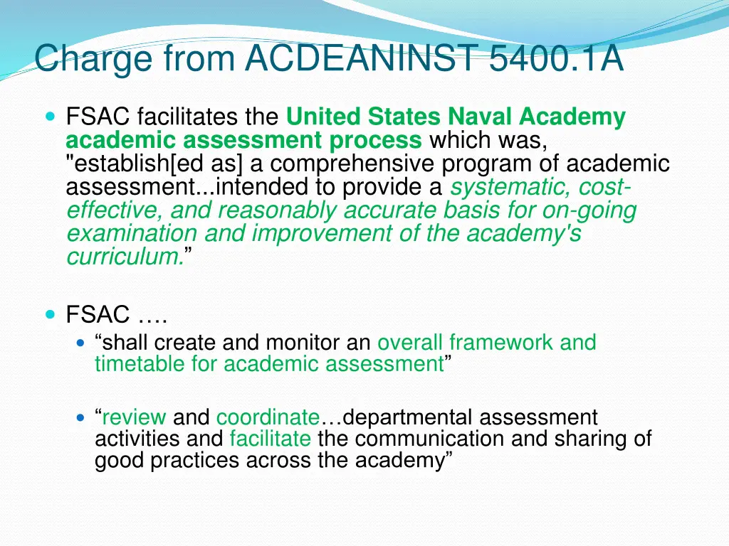charge from acdeaninst 5400 1a