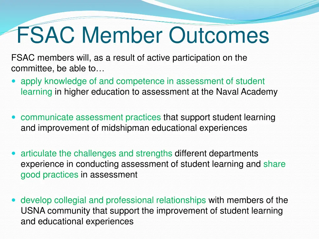 fsac member outcomes