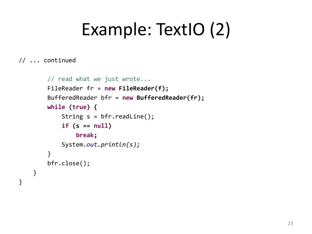 example textio 2