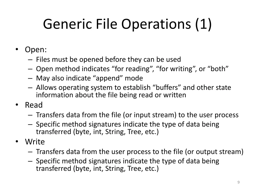 generic file operations 1