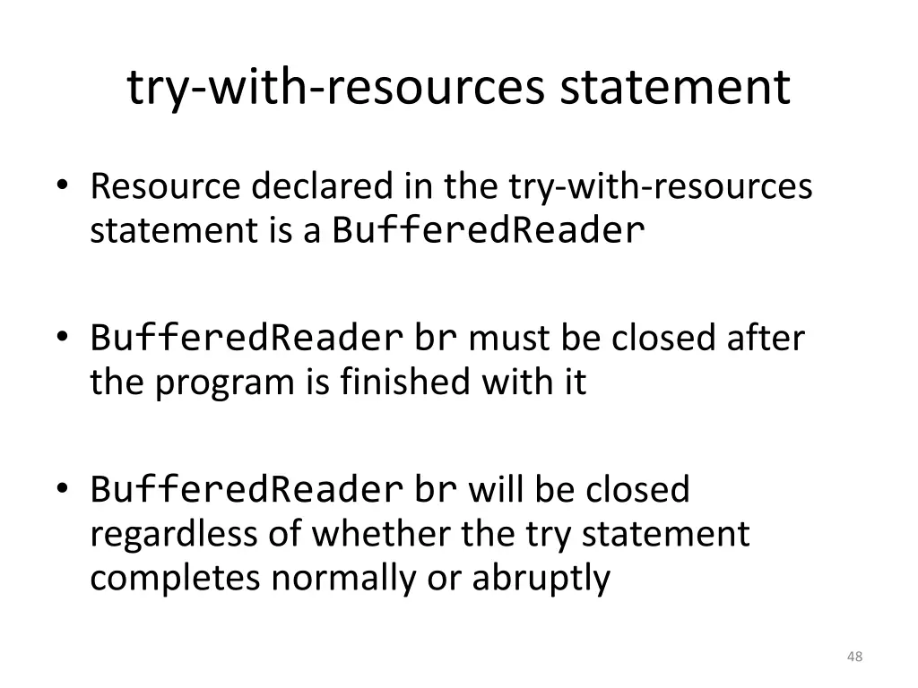 try with resources statement 2