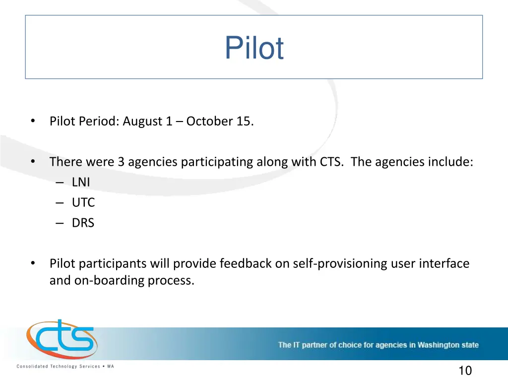 pilot