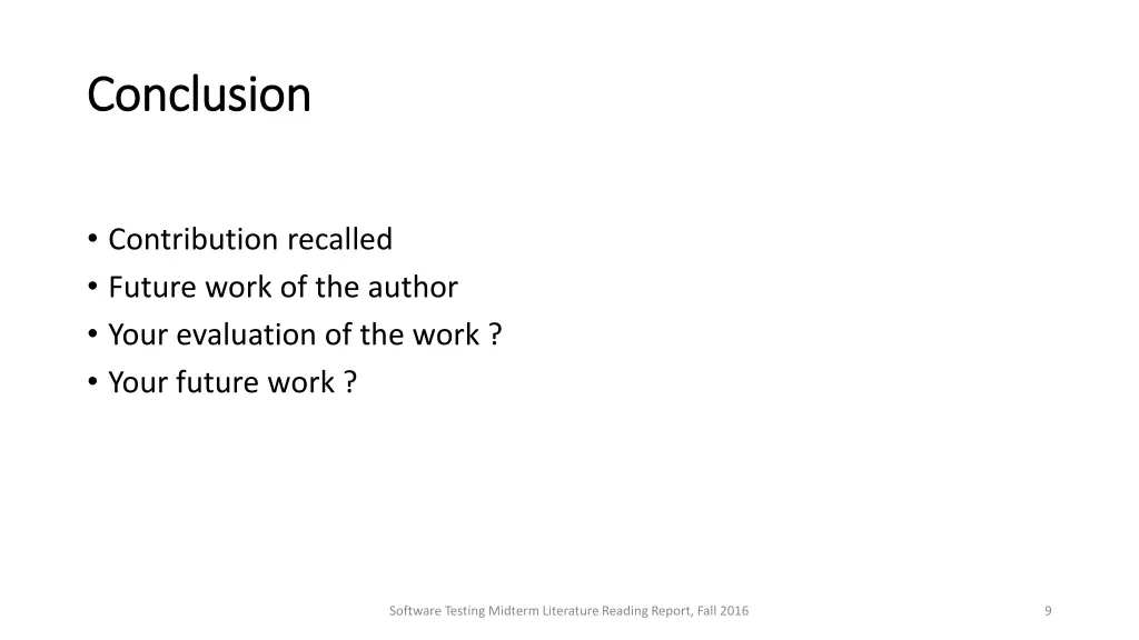 conclusion conclusion