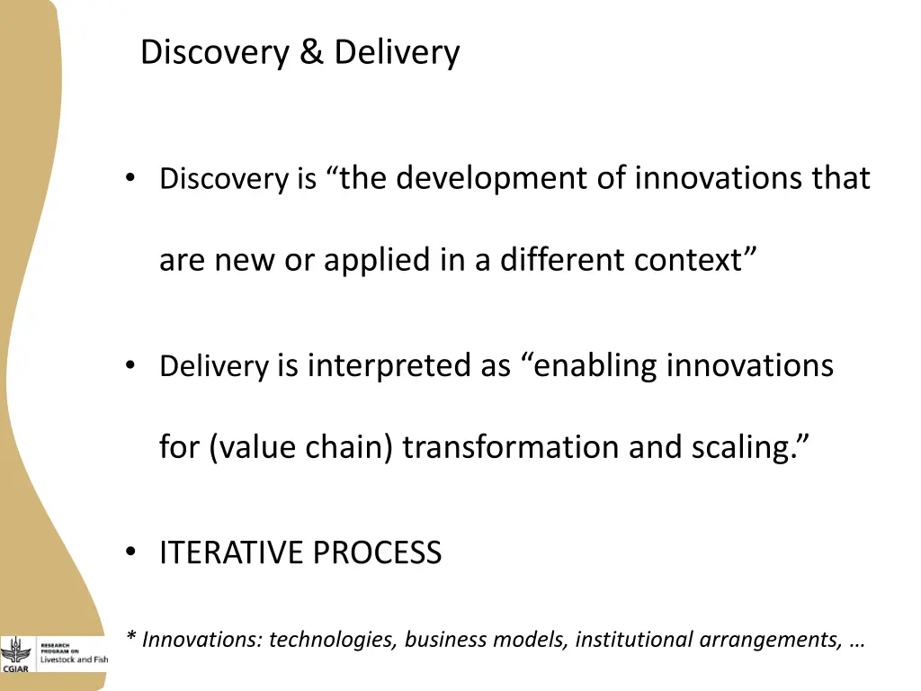 discovery delivery
