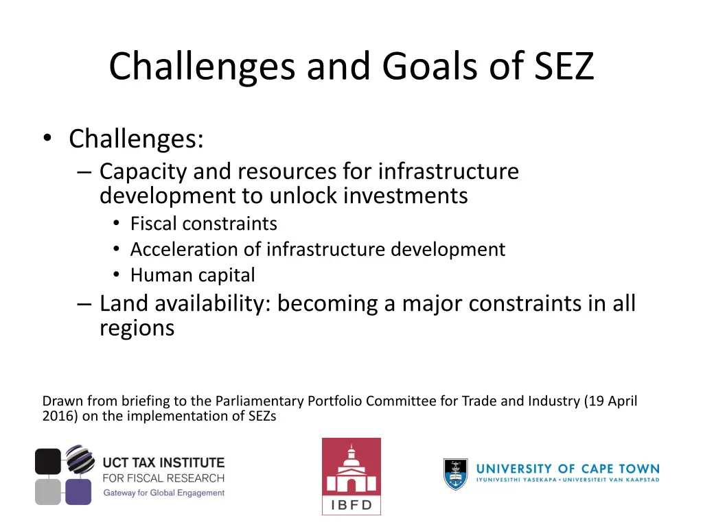 challenges and goals of sez