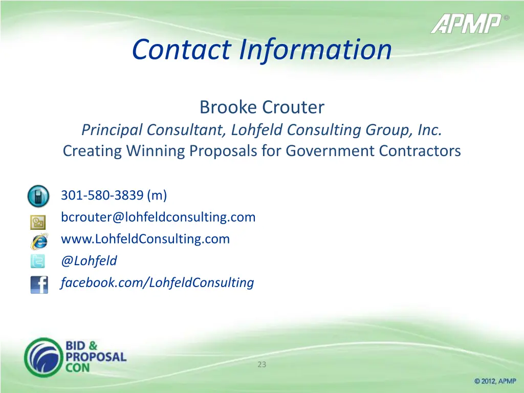 contact information