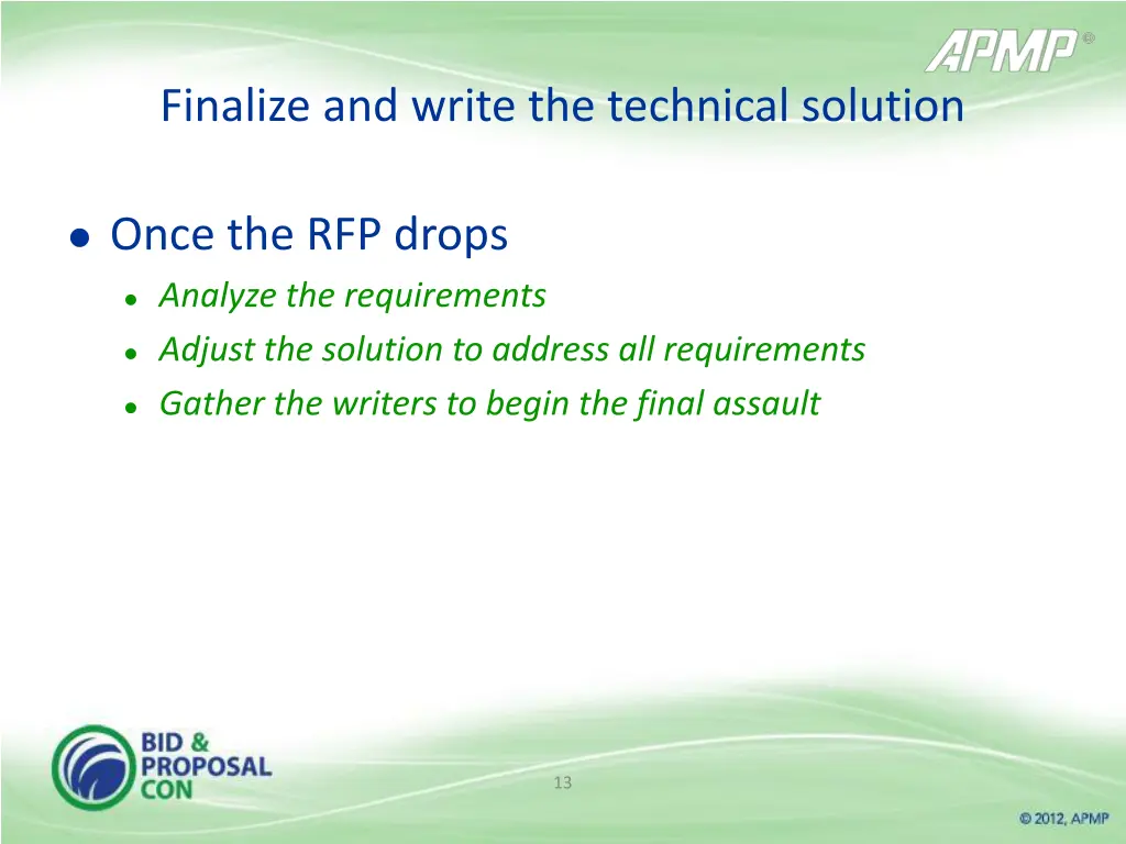 finalize and write the technical solution