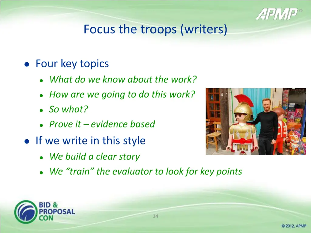 focus the troops writers