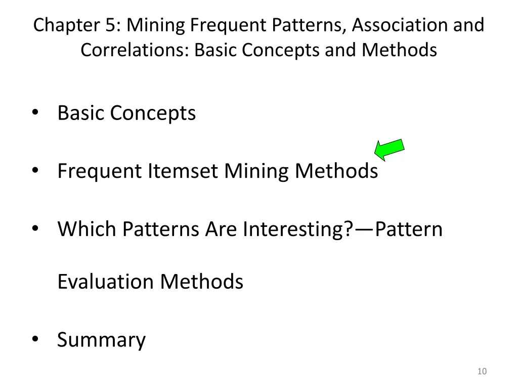 chapter 5 mining frequent patterns association 1
