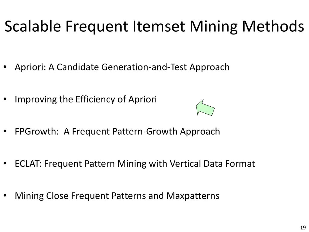 scalable frequent itemset mining methods 1