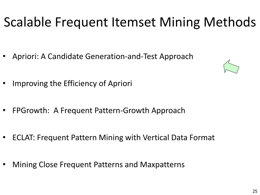 scalable frequent itemset mining methods 2