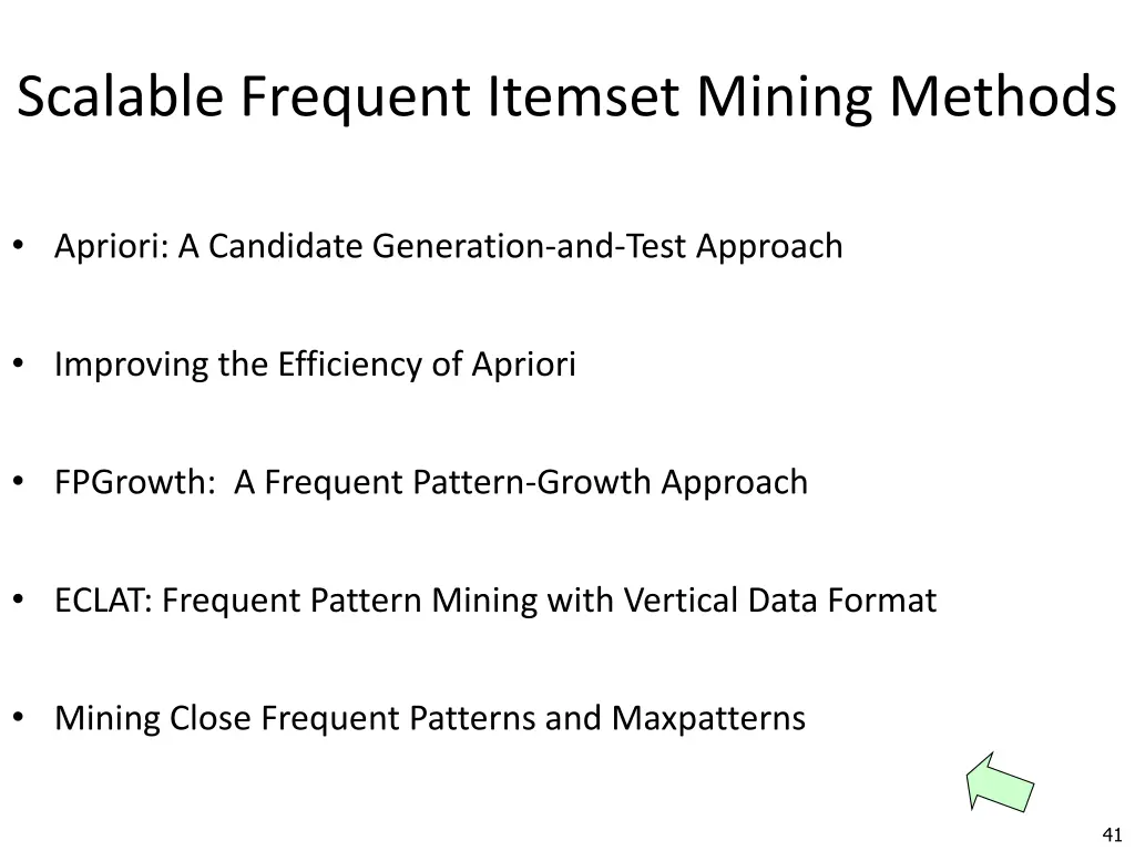 scalable frequent itemset mining methods 4